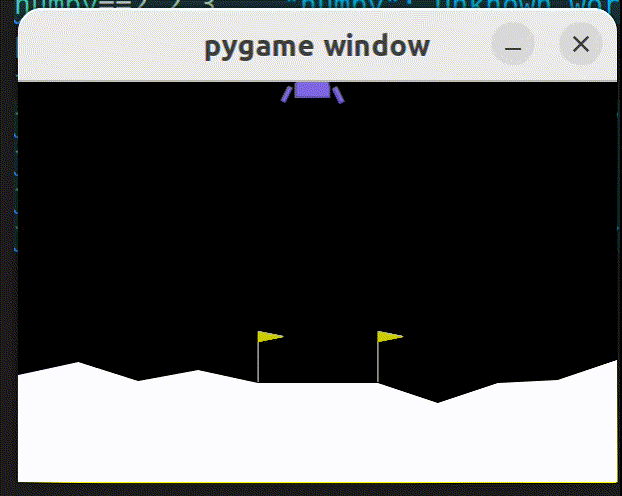 Behavior cloned Lunar Lander policy