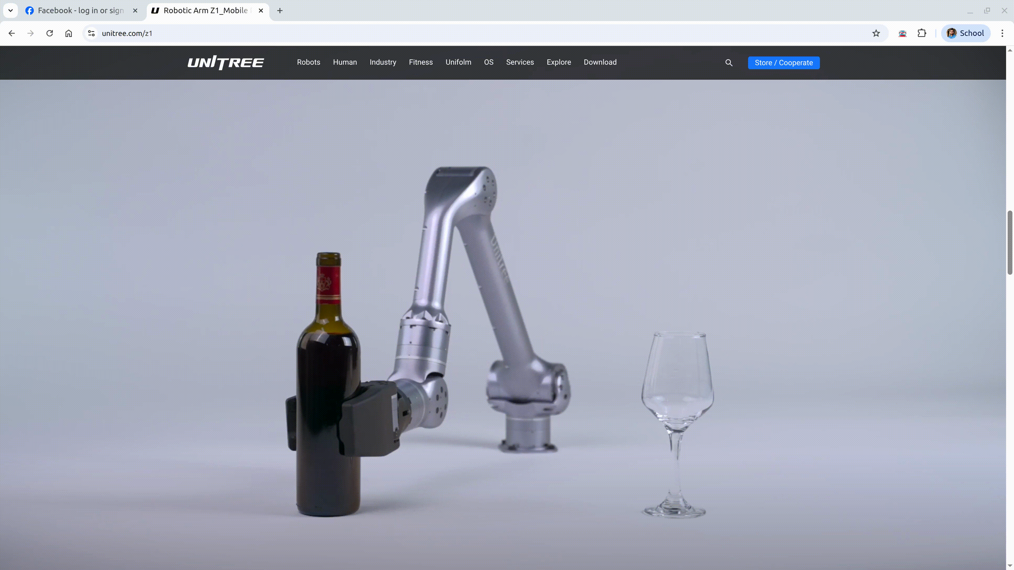 Official Unitree Z1 Arm Wine Pouring GIF
